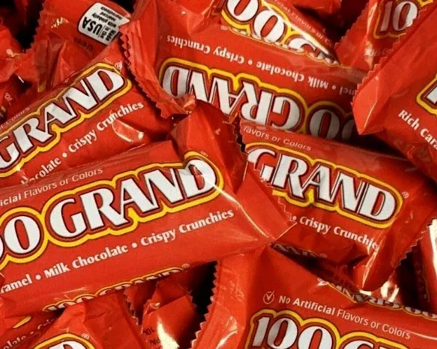100 Grand Fun Size Candy Bars - 2 lbs.