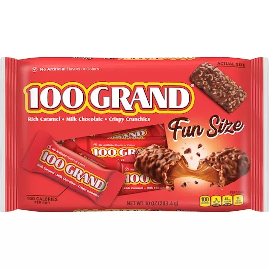 100 Grand Milk Chocolate Caramel Crispy Bar - 10 oz