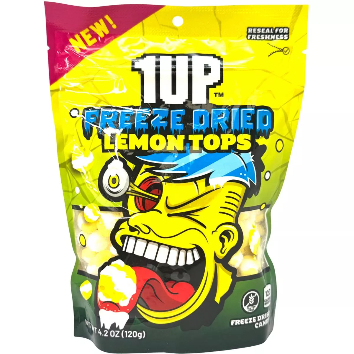 1UP Freeze Dried Lemon Tops 2oz – 1 Bag