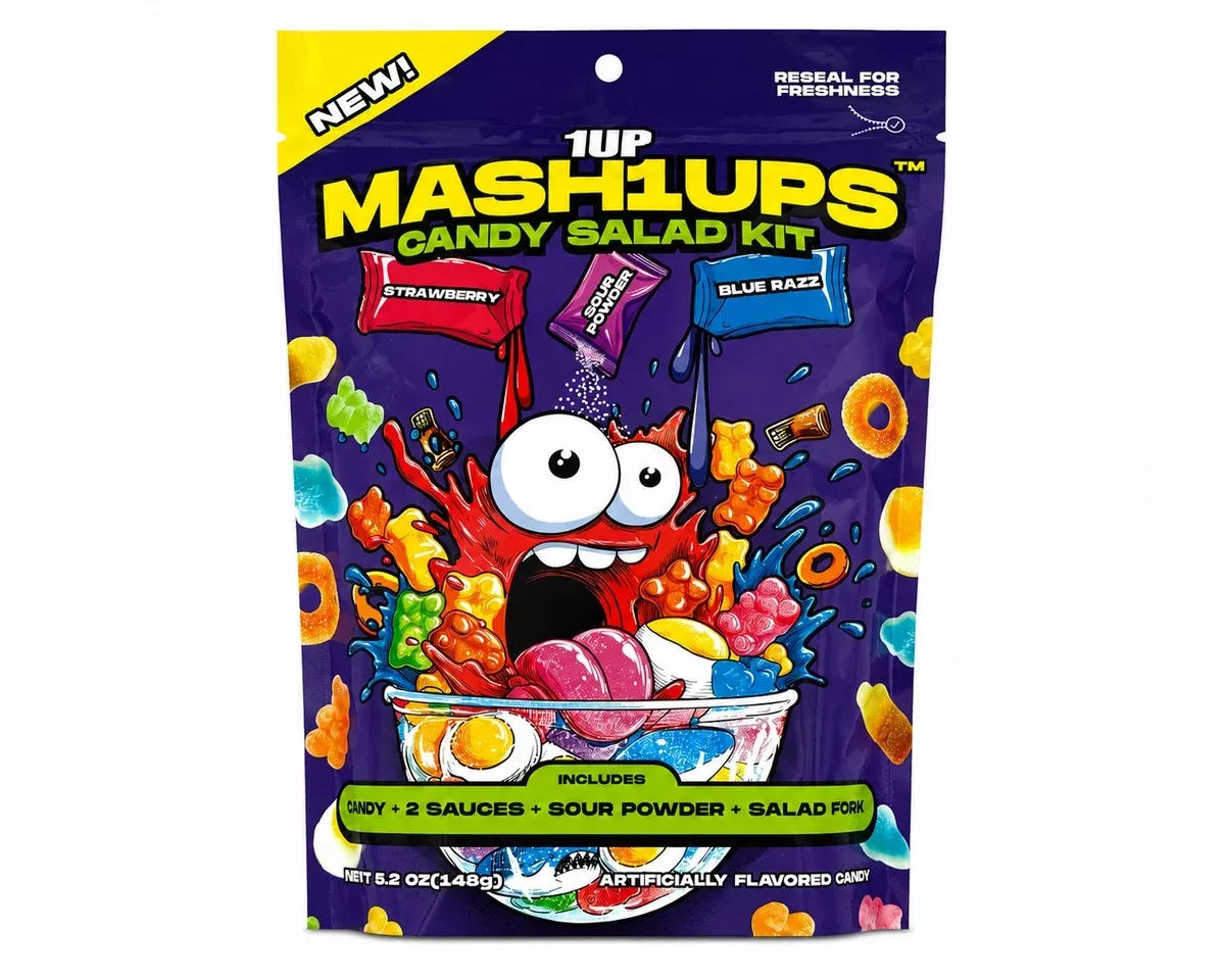 1Up Mash1UPS Candy Salad Kit 5.3 oz. Peg Bags - 5 / Case