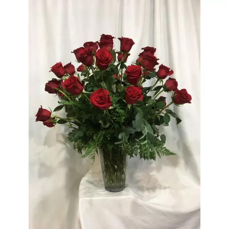 2 Dozen Red Roses long stem