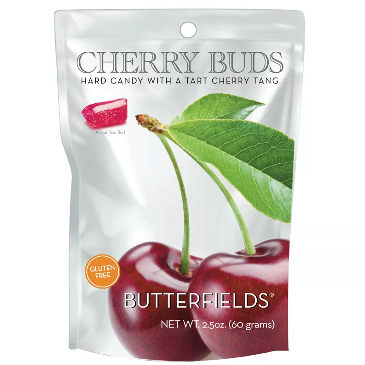 2-Pack 2.5oz Cherry Buds Hard Candy Made in USA