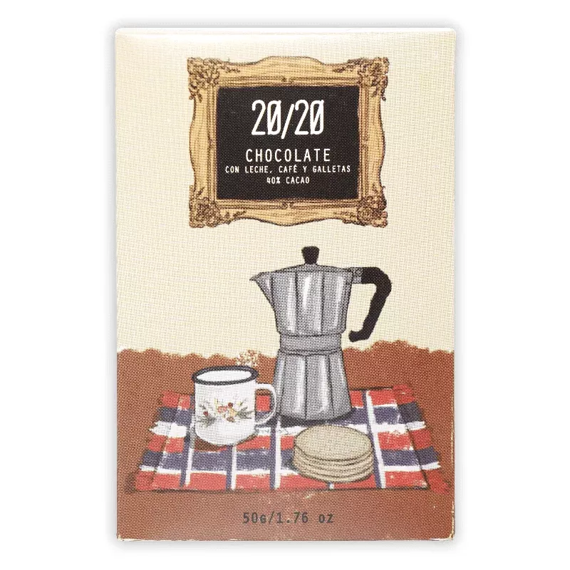 20/20 milk chocolate w/ cookies & coffee