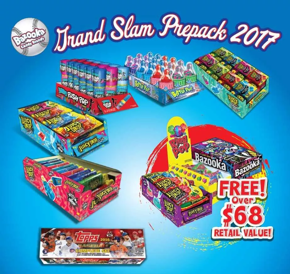 2017 Topps Grand Slam Prepack includes a free 2016 box of Topps Baseball Cards - 1 Unit
