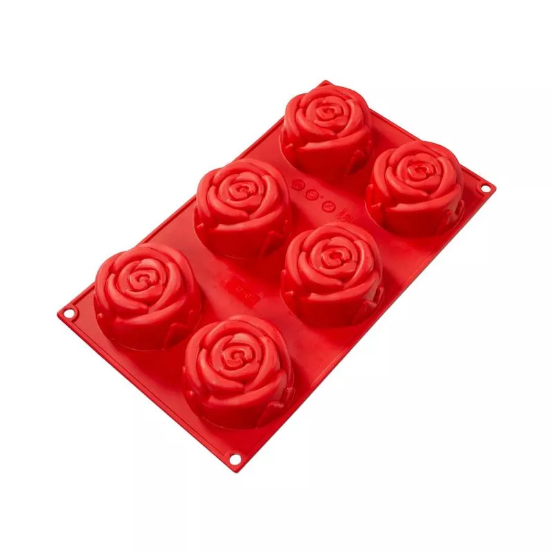 3.89 oz Rose Silicone Baking Mold – Fat Daddio