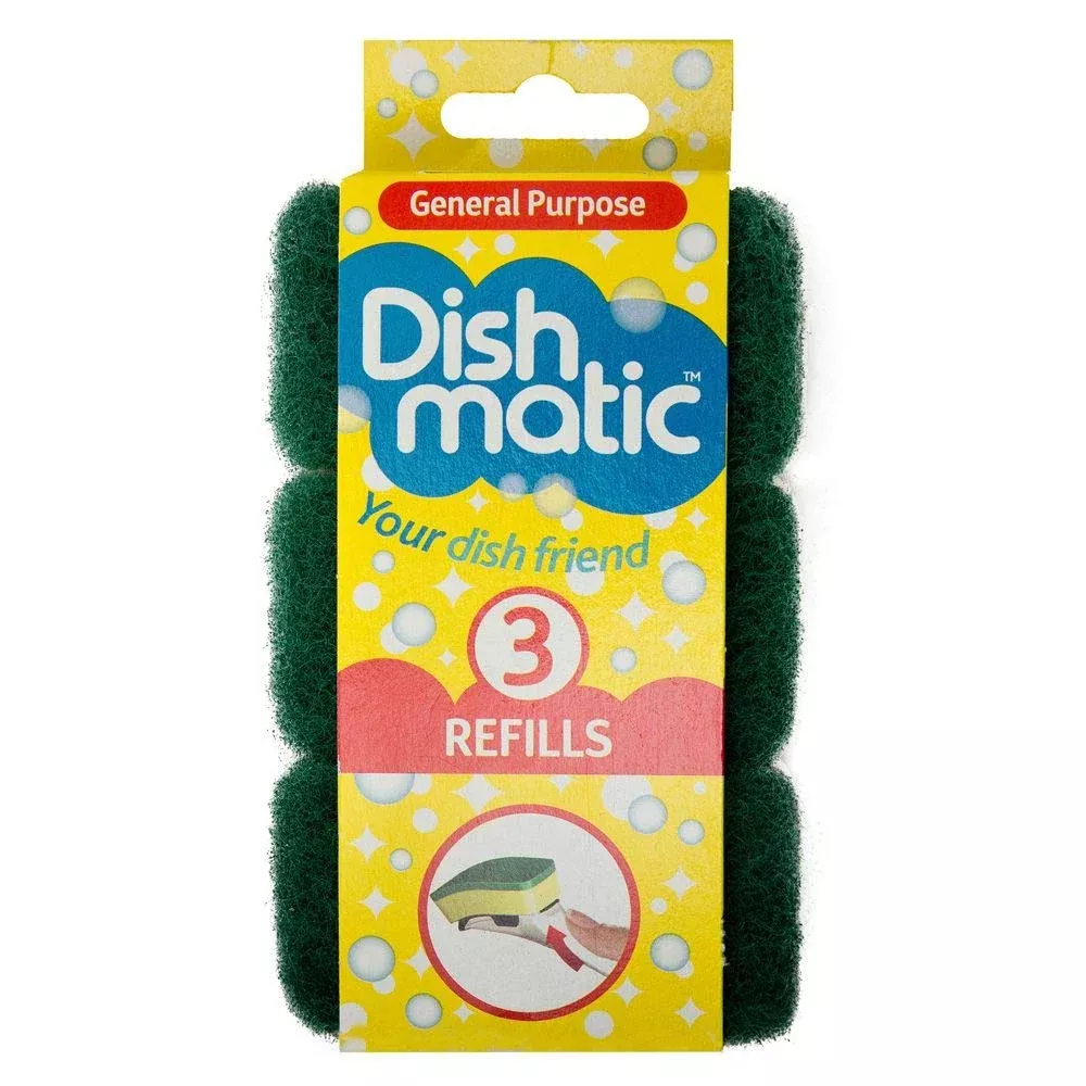 3 X Caraselle Dishmatic Refill Sponges