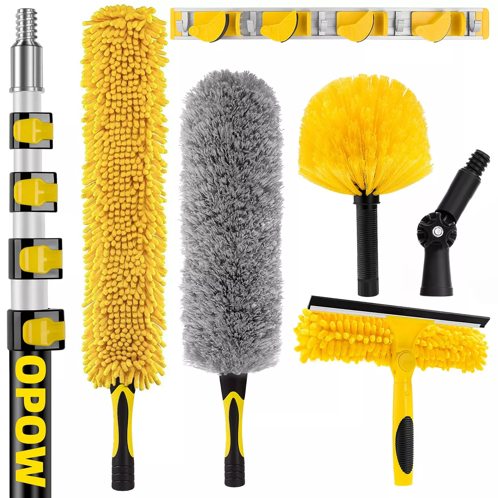 30 Foot High Reach Duster Kit With 7-24Ft Extension Pole, High Ceiling