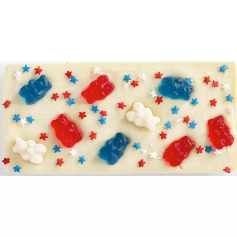 4th of July Gummy Bears Chocolate Bar