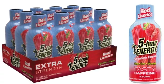5-hour ENERGY Tasty Extra Strength Red Licorice - 2.5 oz 12ct