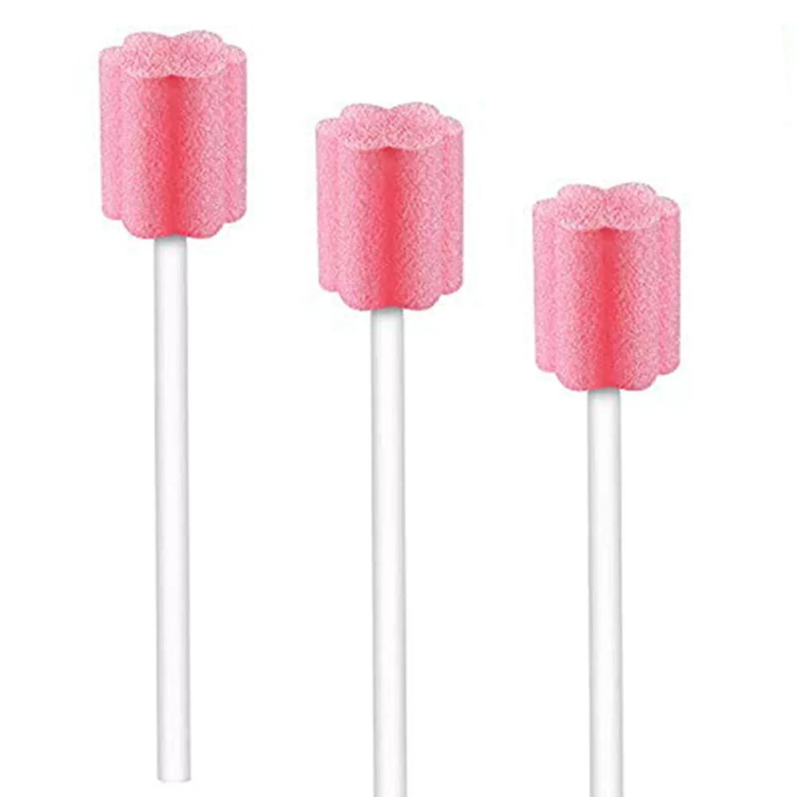 50 Disposable Oral Care Swabs, Sponge Dental Swabsticks Unflavored Ste