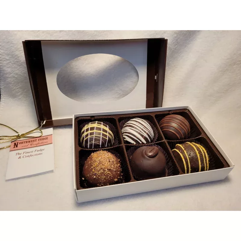 6 Piece Dessert Flavor Truffle Box