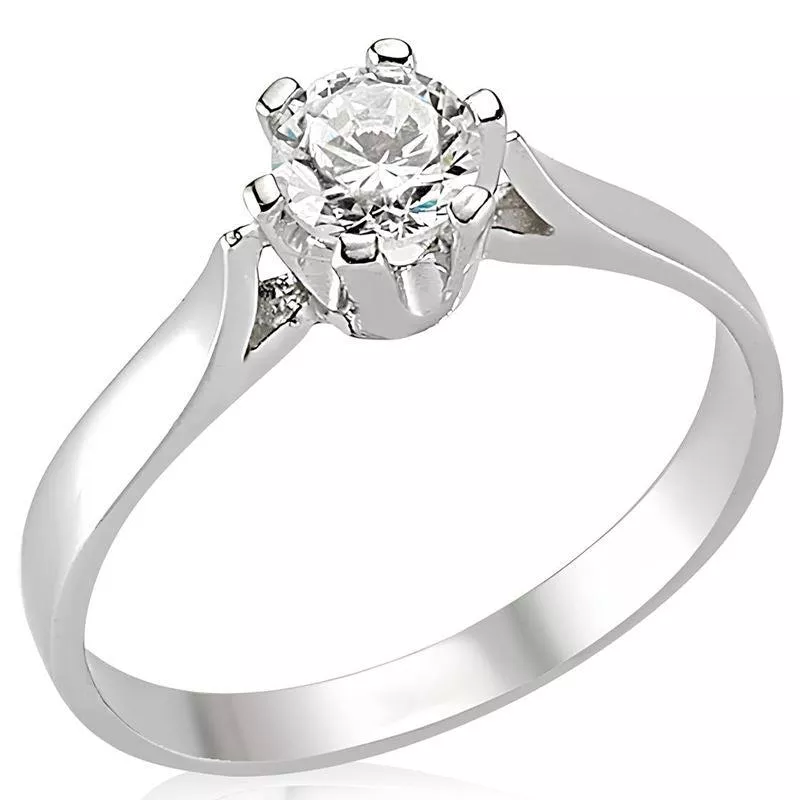 925 Sterling Silver Classic Solitaire Ring | Timeless Elegance for Her, Wife, Mother | Perfect Valentine 's Day Gift