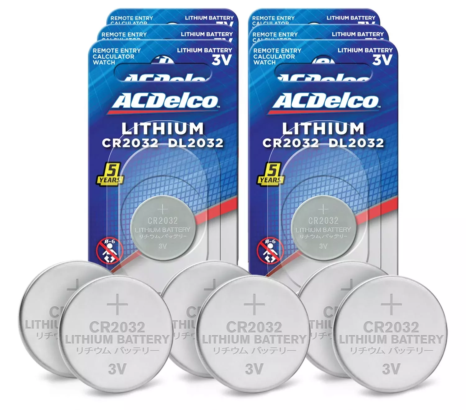 Acdelco Cr2032 3V Lithium Coin Cell Battery, Watch And Electronics But