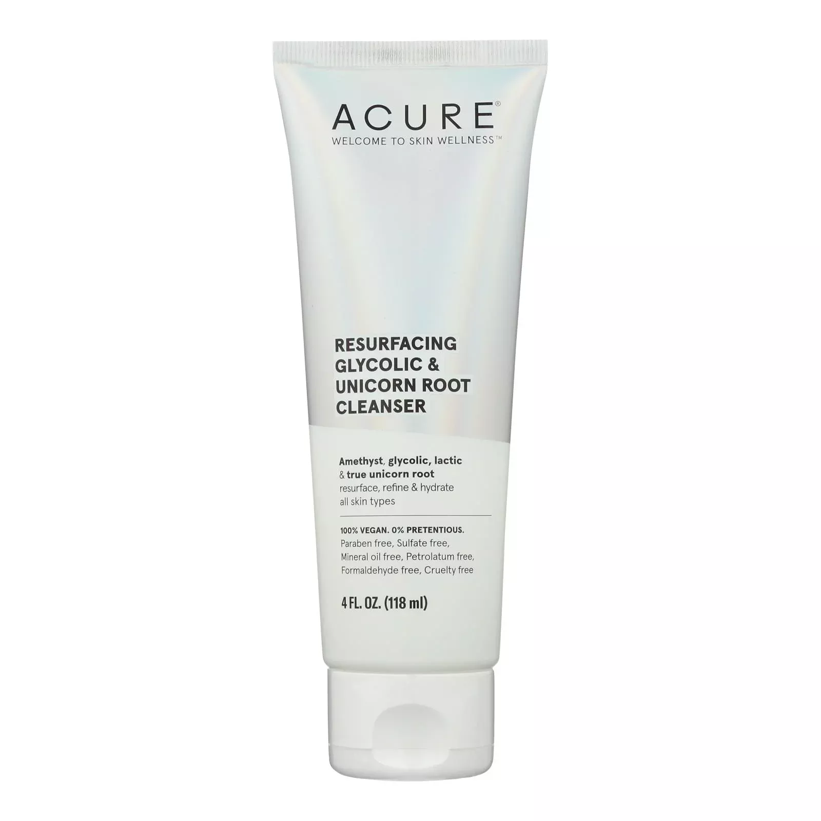 Acure - Cleanser Resfcng Gylc Unicrn - 1 Each-4 Fluid Ounce