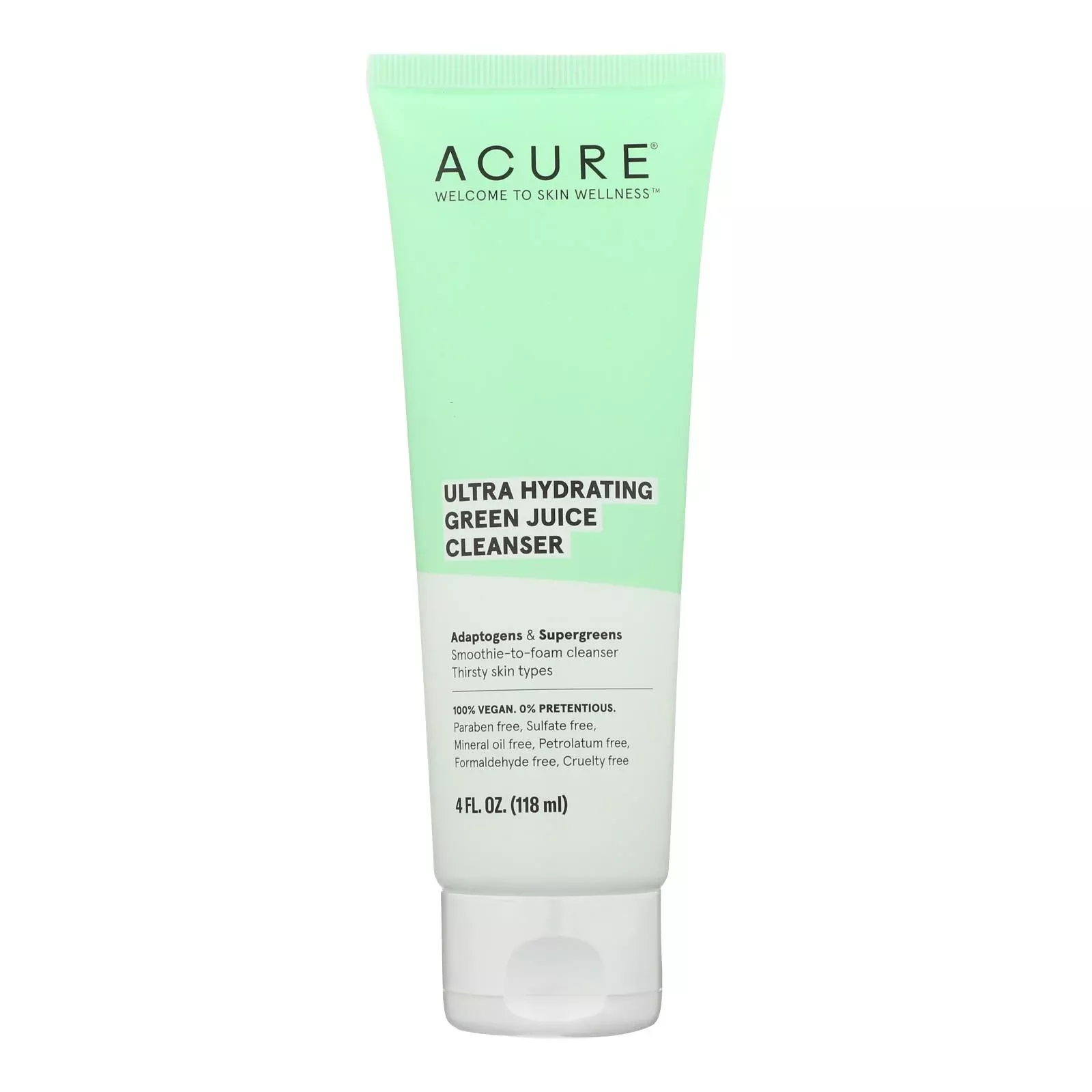 Acure - Cleanser Ultra Hydrt Green Juice - 1 Each-4 Fluid Ounce