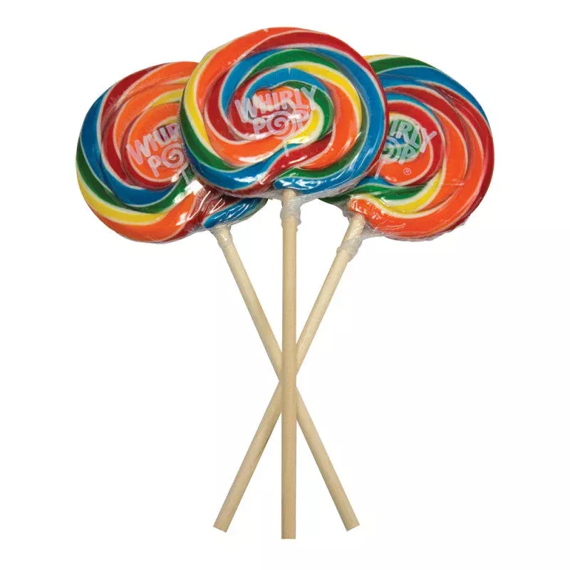 Adams & Brooks Rainbow Whirly Pops 10oz 18ct case