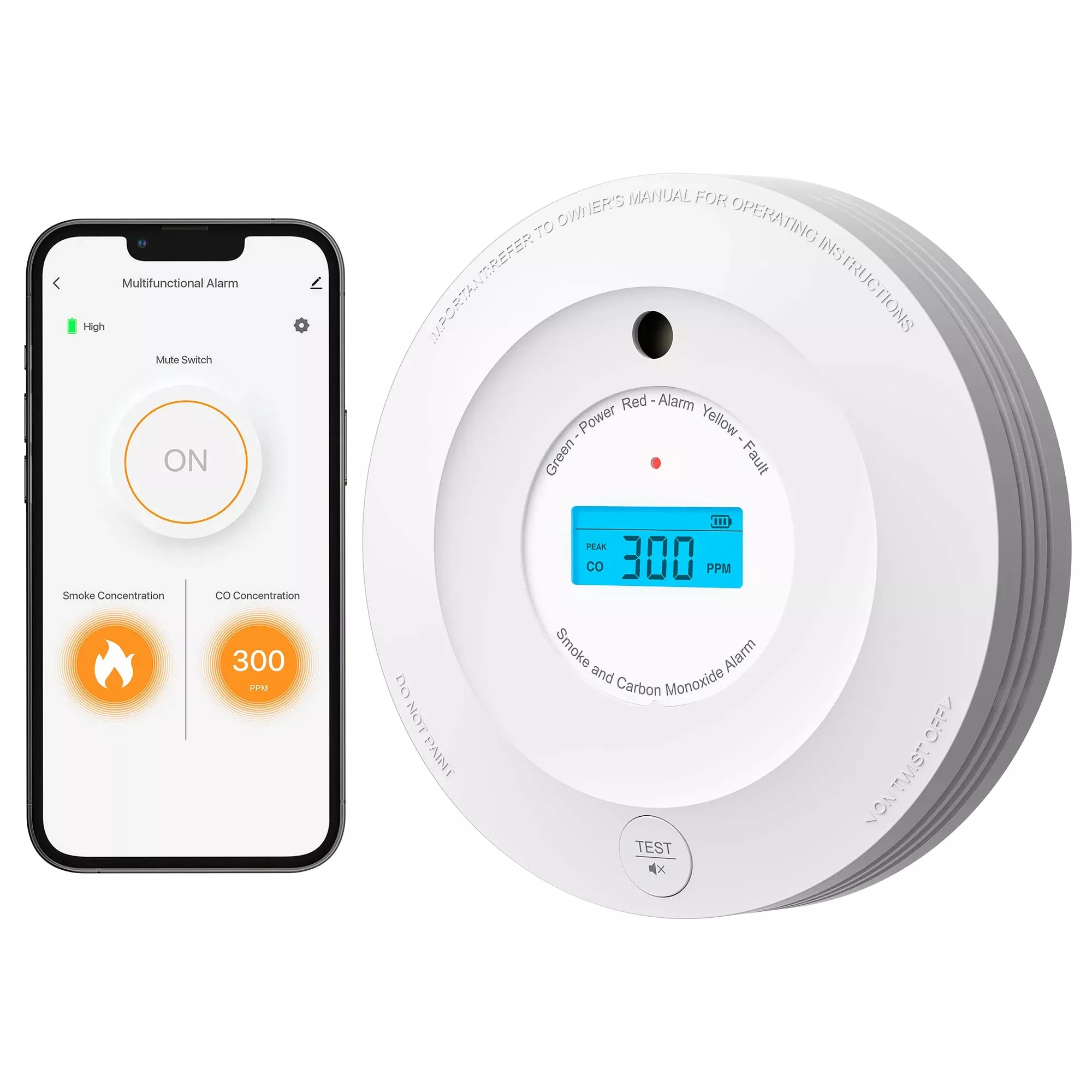 Aegislink Wi-Fi Combination Smoke And Carbon Monoxide Detector With Lc