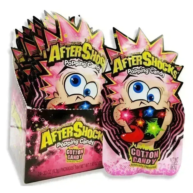 Aftershocks Popping Candy - Cotton Candy: 24-Piece Box
