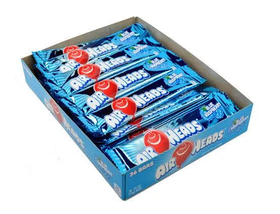 Air Heads Blue Raspberry Taffy - 36 / Box