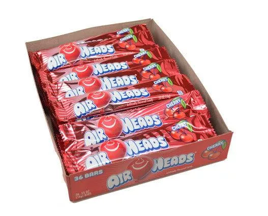 Air Heads Cherry Taffy - 36 / Box