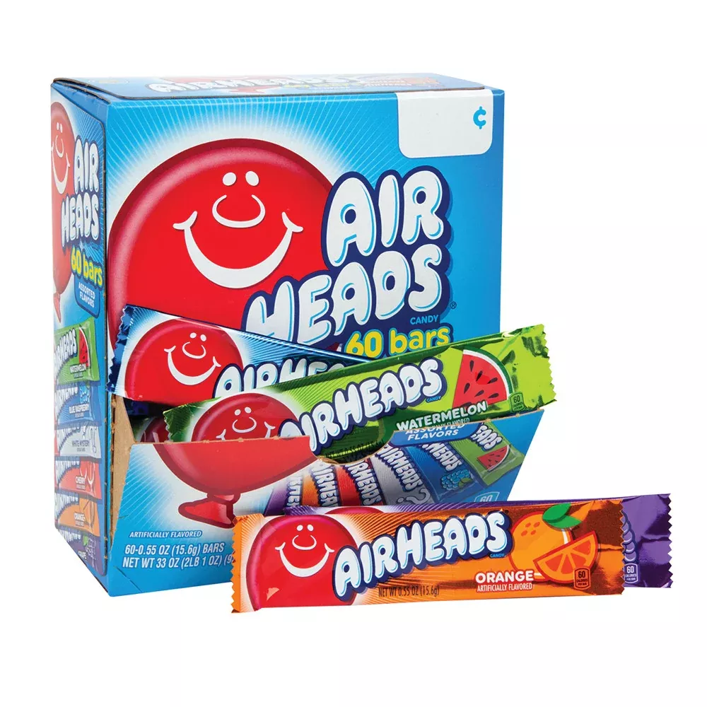 Airheads Assorted Candy Gravity Display - 1 Count