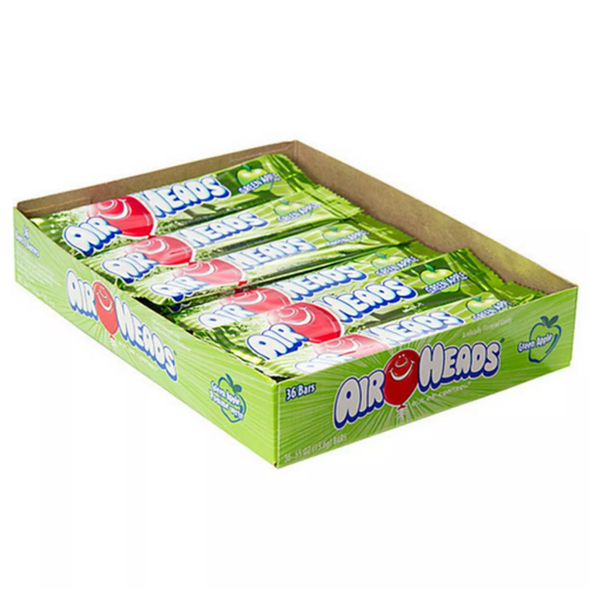 AirHeads Candy Green Apple Taffy – 36 Pack