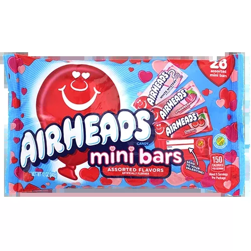 Airheads Mini Valentines Day Assorted 28 Count 12 oz. Bag