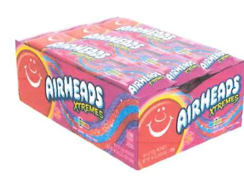 Airheads Xtreme Sours Very Berry Belts - 2 oz 18ct