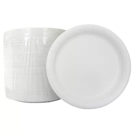 Ajm Packaging Ajm 7 Inch Plates White, 125 Count, 8 Per Case