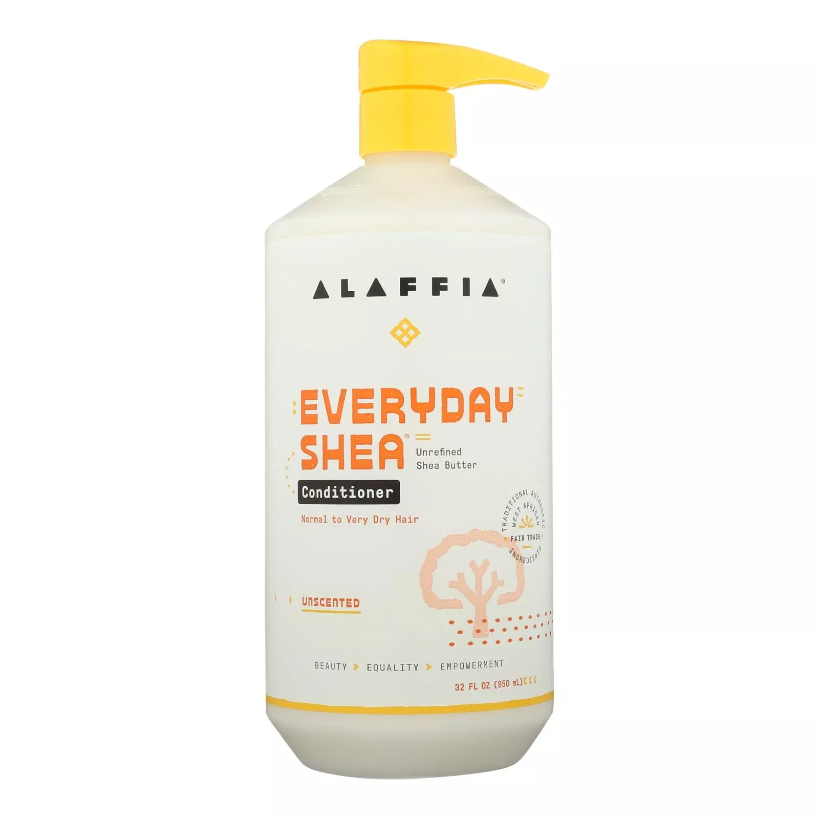Alaffia Everyday Shea Moisturizing Unscented Conditioner - 1 Each - 32 Fluid Ounce
