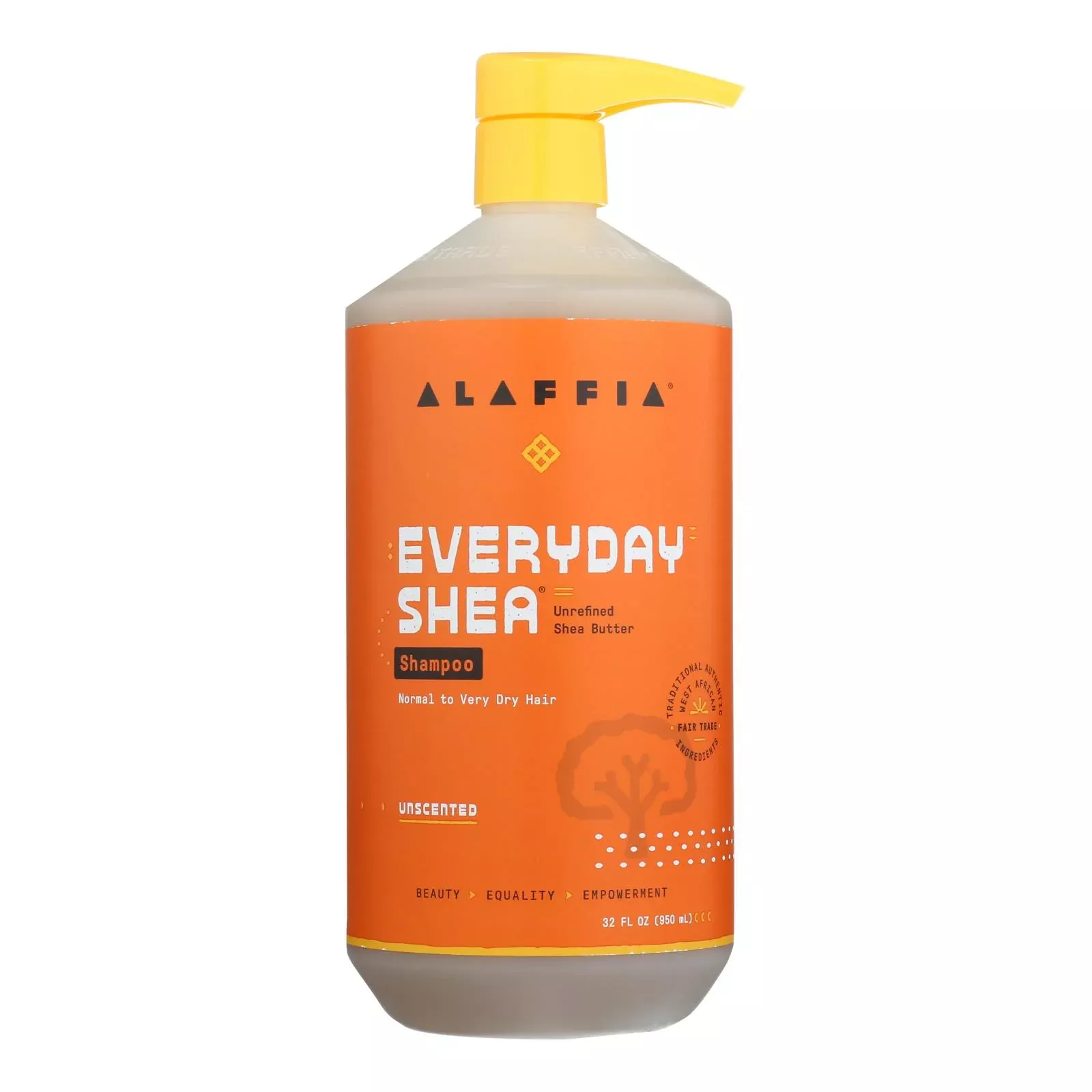Alaffia Everyday Shea Moisturizing Unscented Shampoo - 1 Each - 32 Fluid Ounce