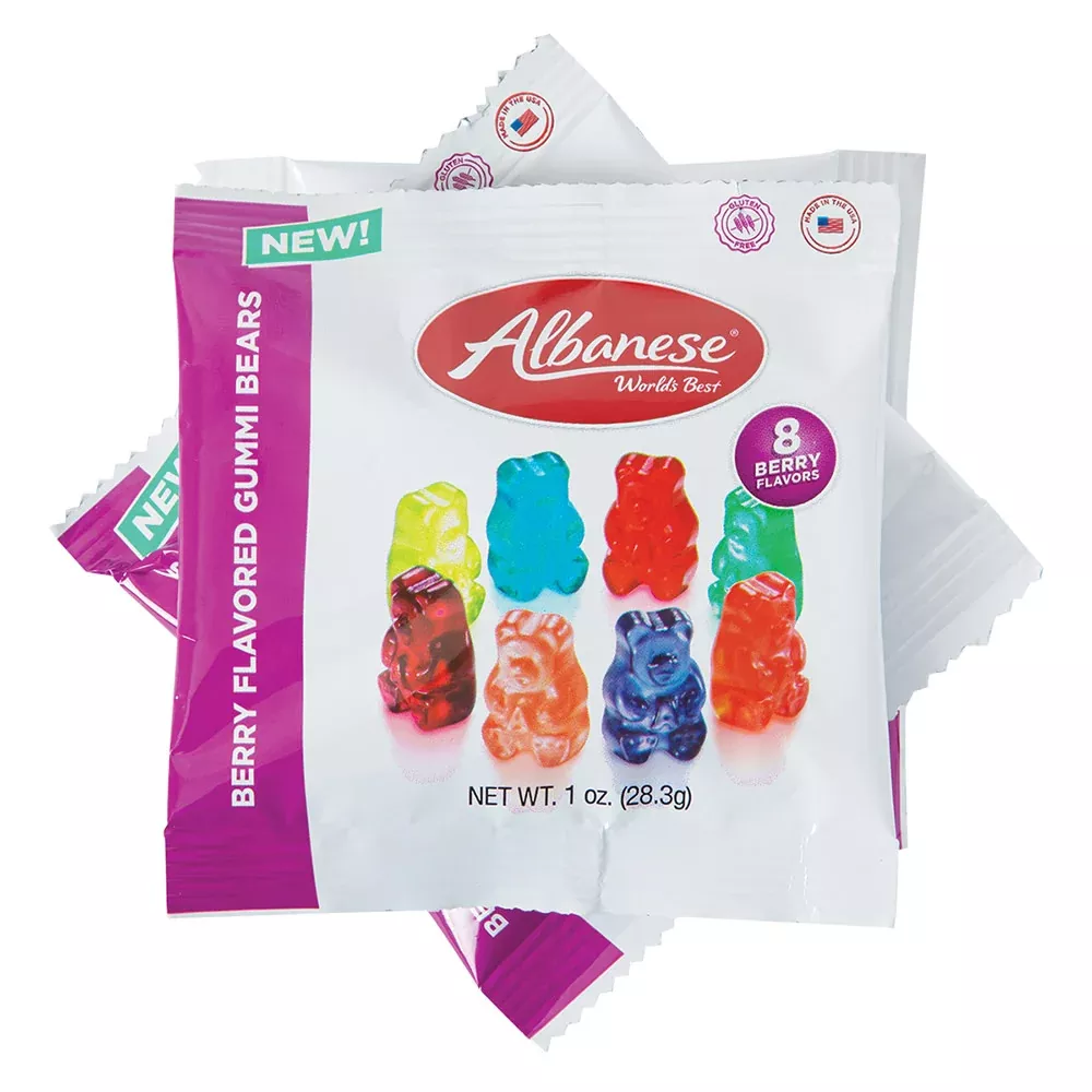 Albanese Berry Gummy Bears Candy - 200 Count