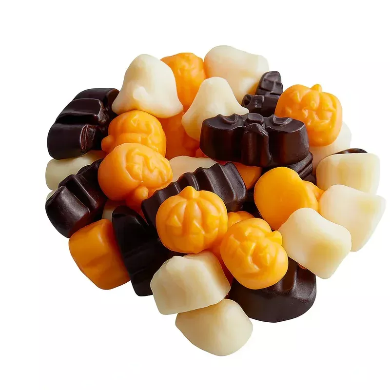 albanese halloween pumpkin ghosts & bats gummy candy: 5lb bag
