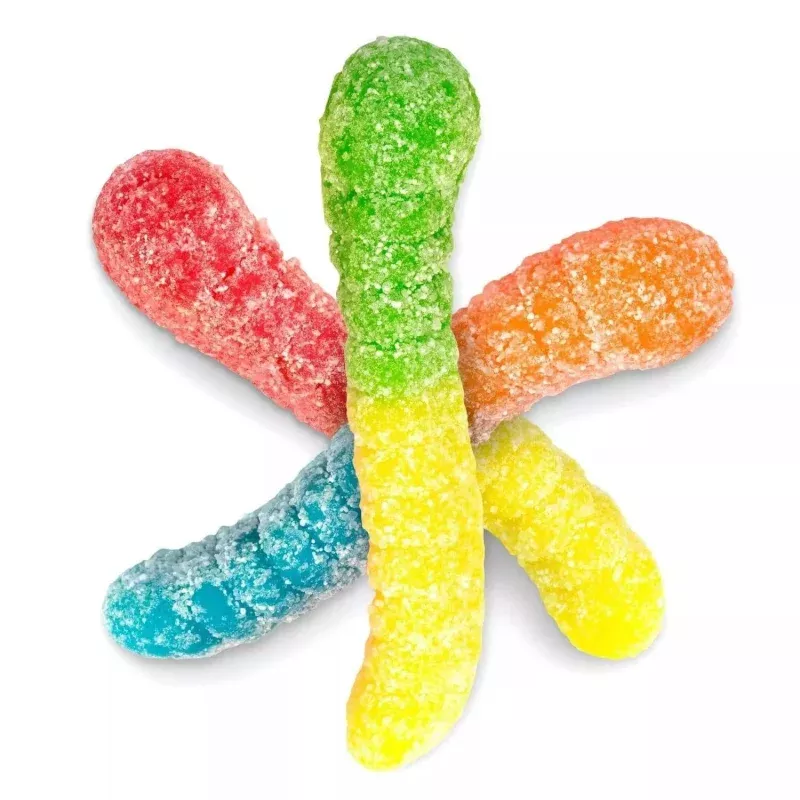 Albanese Mini Sour Neon Gummi Worms 4.5lb