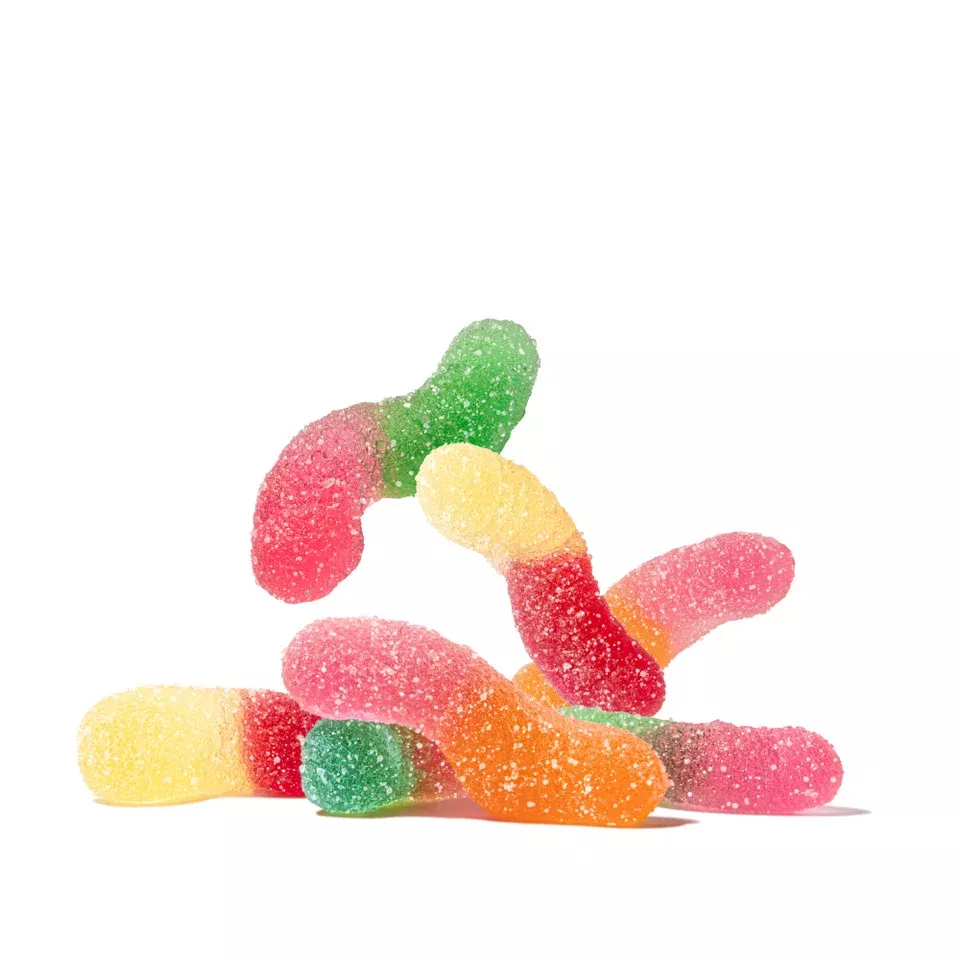 Albanese Natural Sour Tiny Gummy Worms 4.5Lb