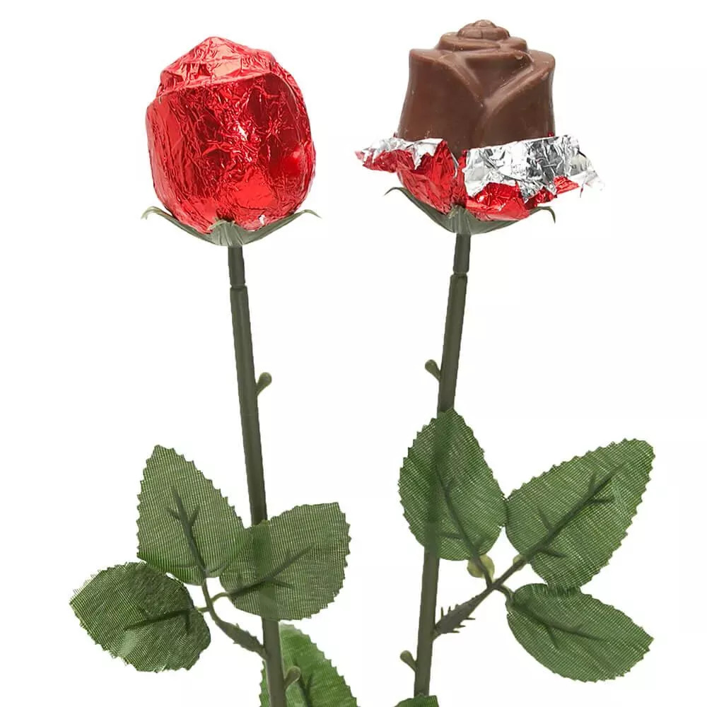 Albert 's Foiled Milk Chocolate Roses - Red: 20-Piece Bouquet
