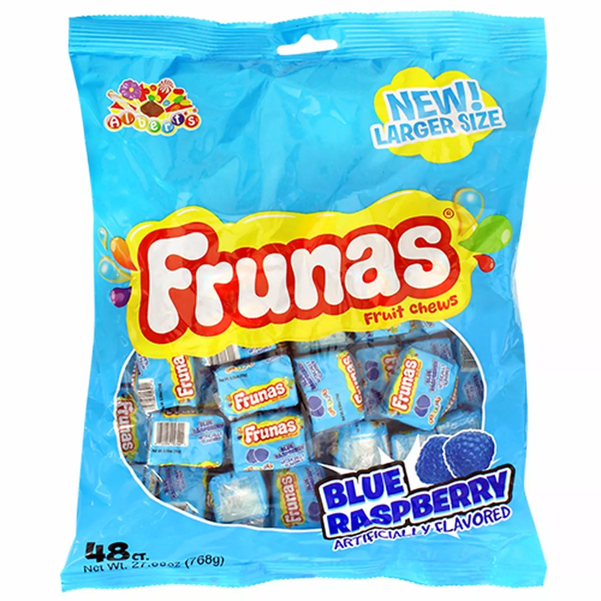 Albert 's Frunas Blue Raspberry 48 count Bag