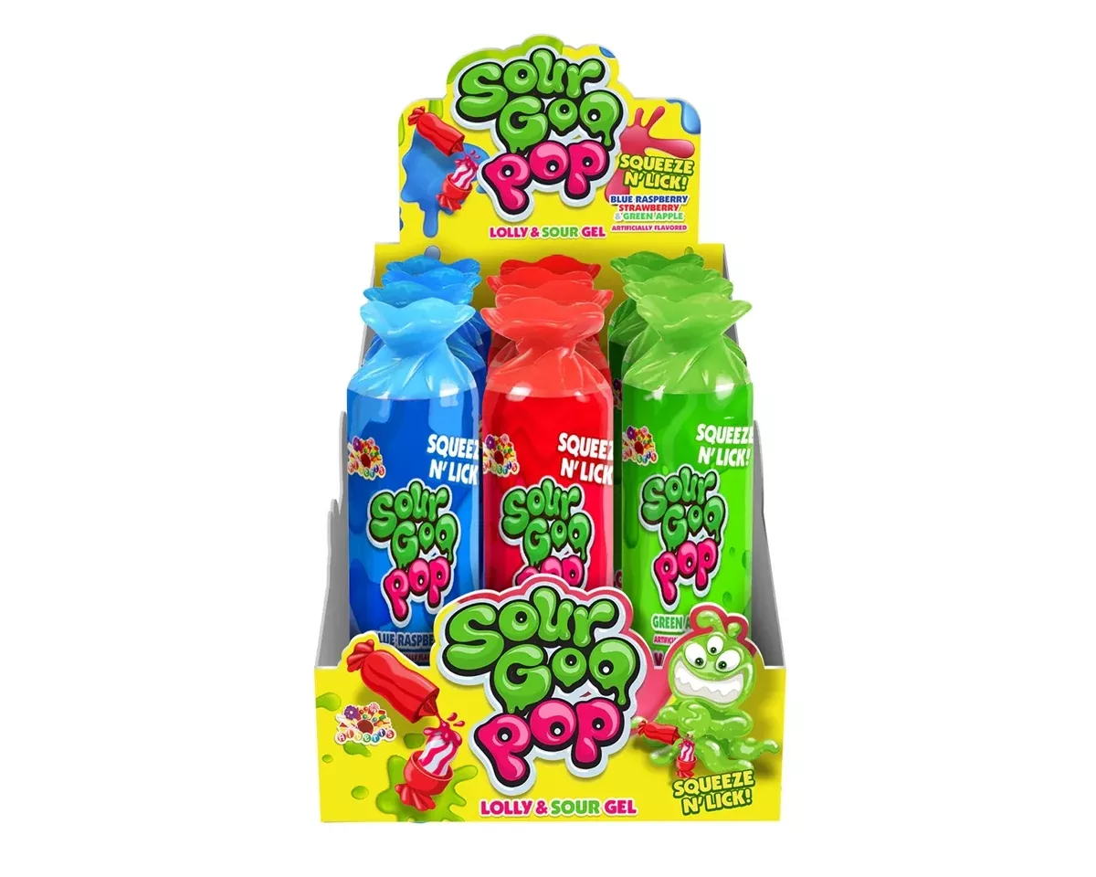 Albert's Sour Goo 1.76 oz. Pops - 12 / Box