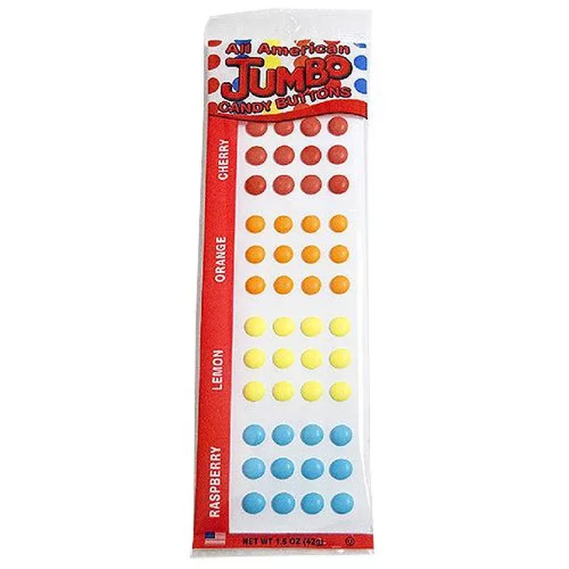 all american jumbo candy buttons – 1. 5-oz. pack