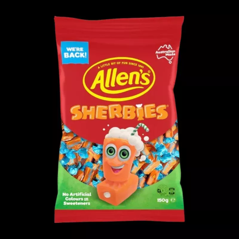 Allen’s Sherbies (Australia) 150g