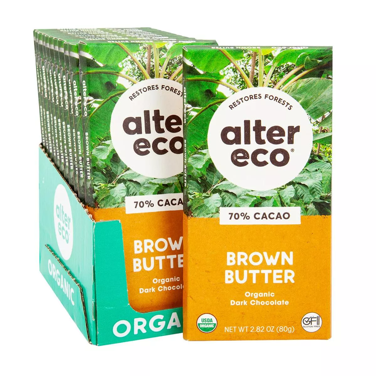 Alter Eco Brown Butter Chocolate Bars - 12ct