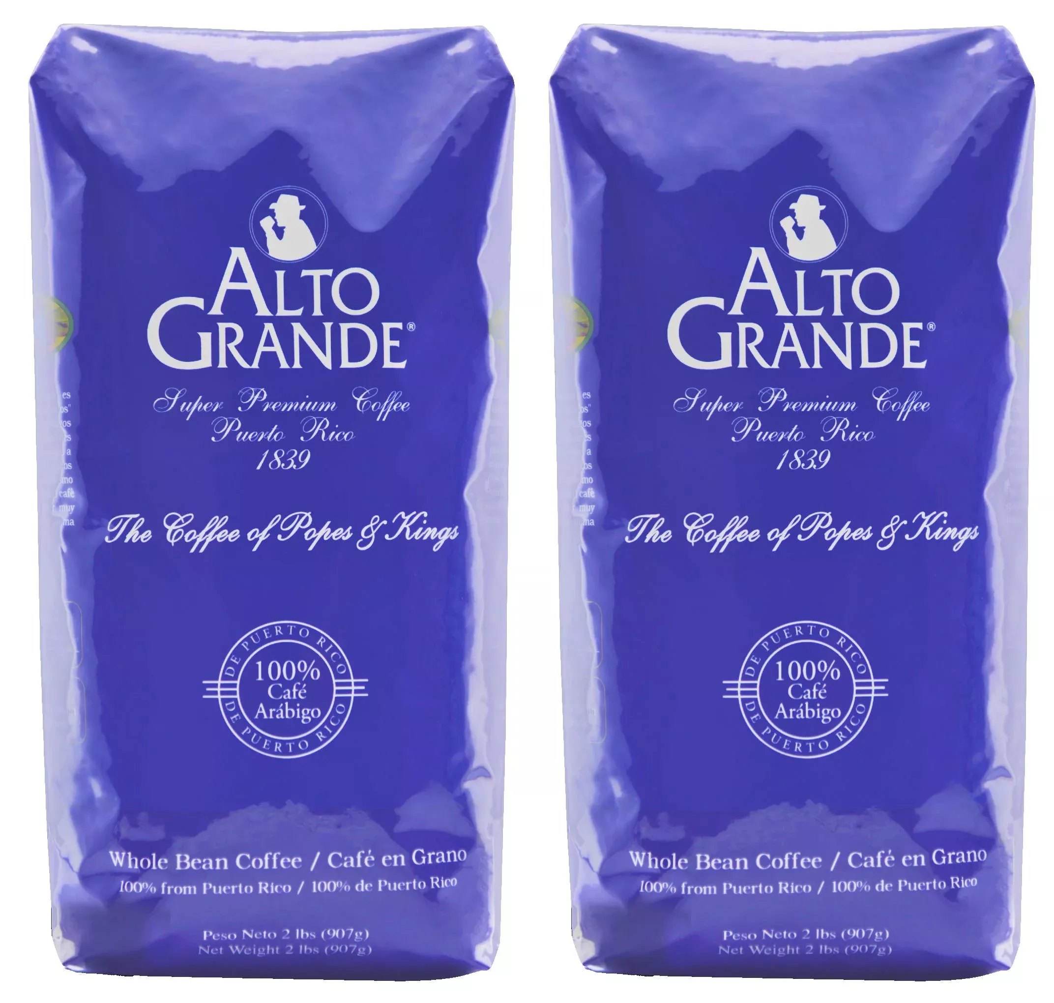 Alto Grande Premium Coffee Whole Bean - 2 Lbs (Pack Of 2)