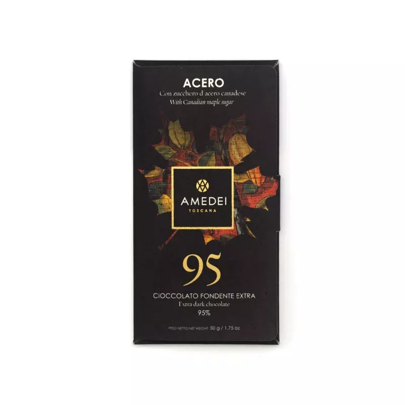 amedei acero 95% extra dark chocolate bar – 50g