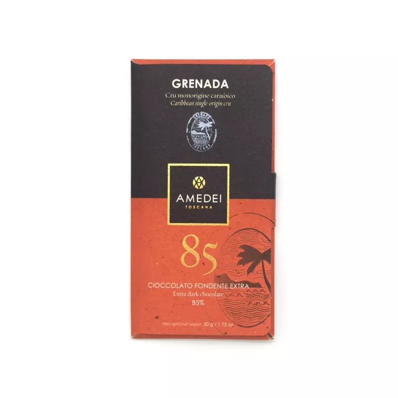 amedei grenada 85% single origin dark chocolate bar – 50g