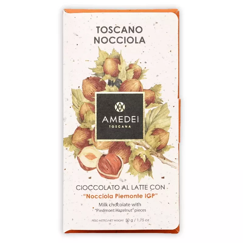 amedei nocciole (milk w/ hazelnuts)