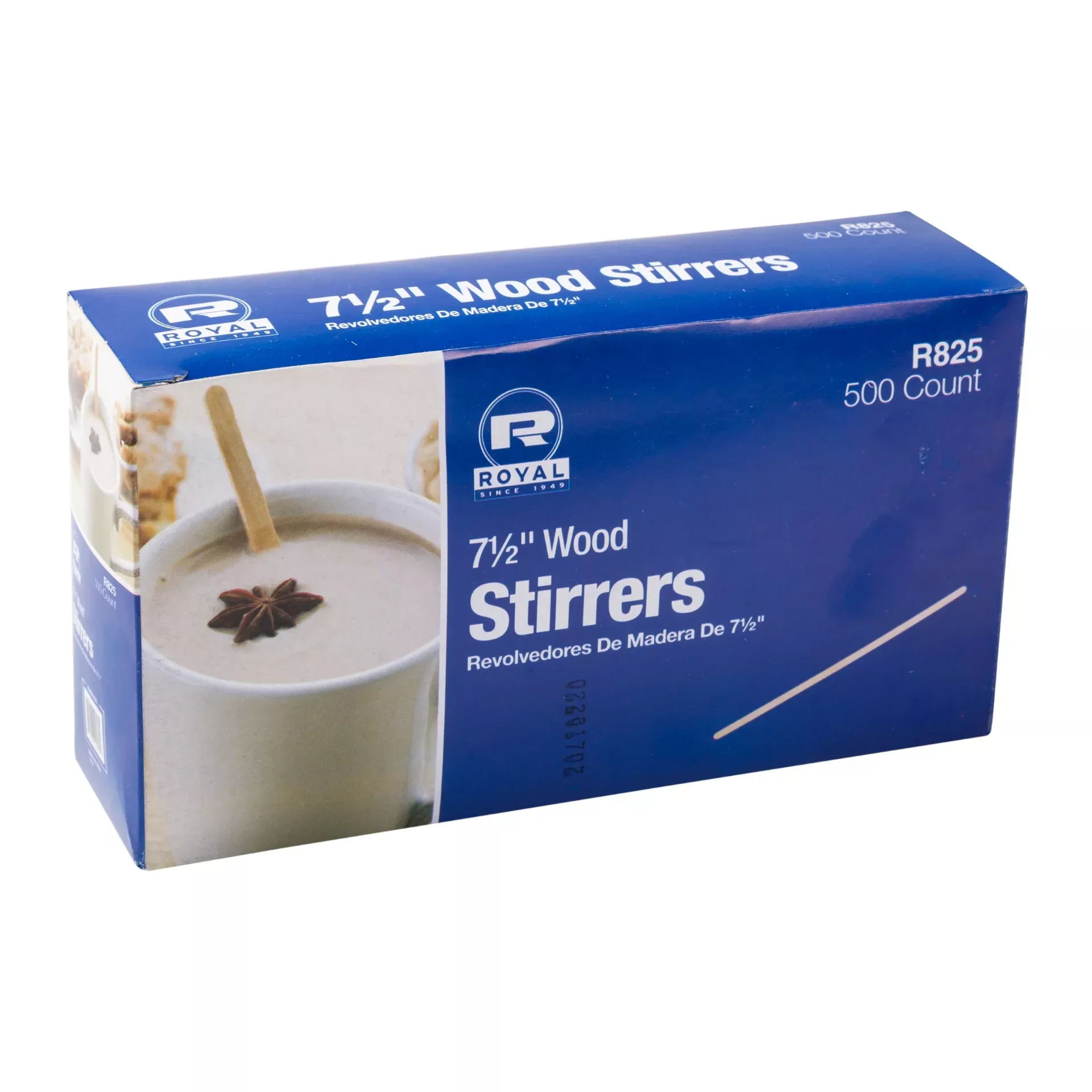 Amercare Royal 7 1/2" Wood Coffee Stirrers 10 Paclks of 500 Per Case