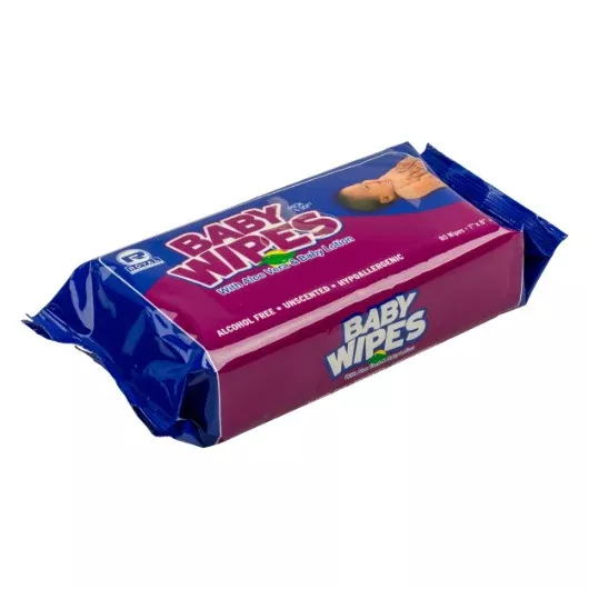 Amercare Royal Baby Wipe Unscented Refill Pkd 12/80 - 12 Per Case