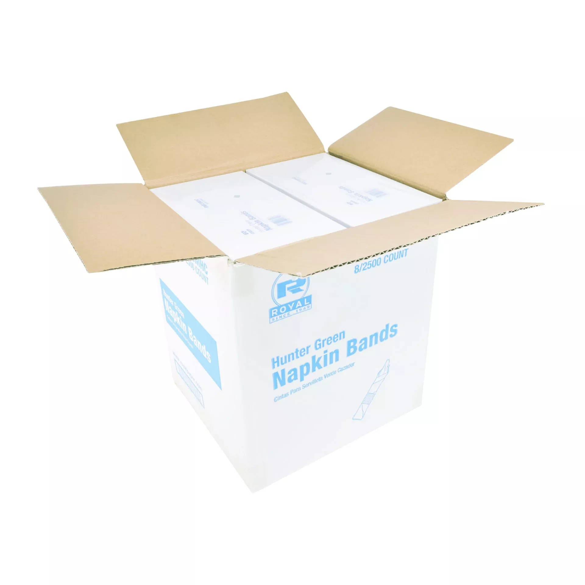 Amercare Royal Hunter Green Napkin Bands Pkd 8/2500 - 8 Per Case