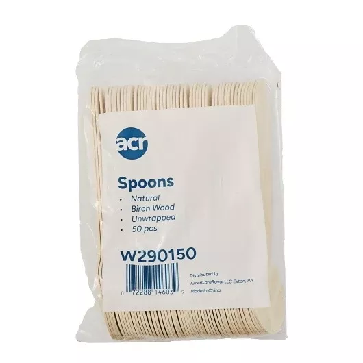 Amercare Royal Spoon Wrp Wood 50 Bag 1000 - 20 Per Case