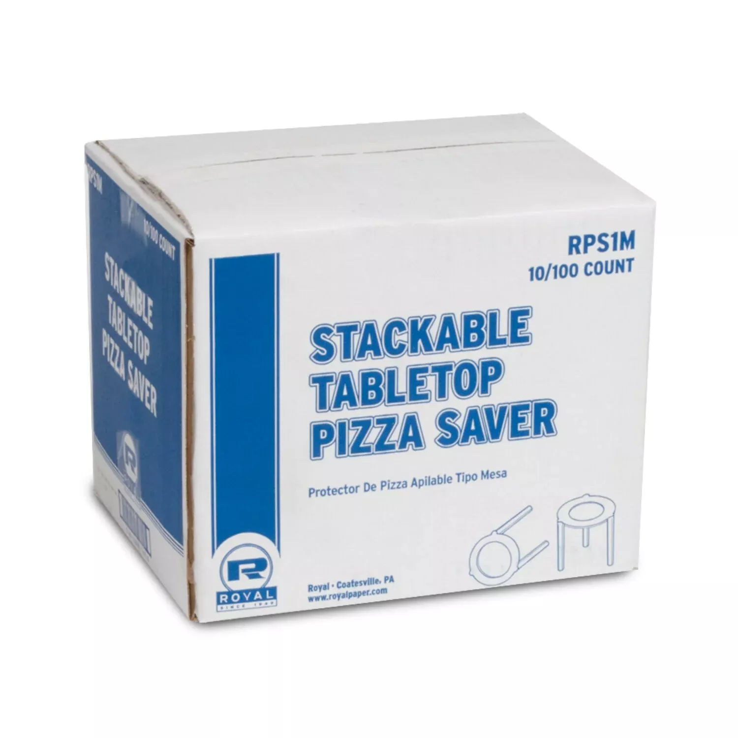 Amercare Royal Tabletop Pizza Saver 1.5" Tall Packed 10 Packs of 100 Per Case